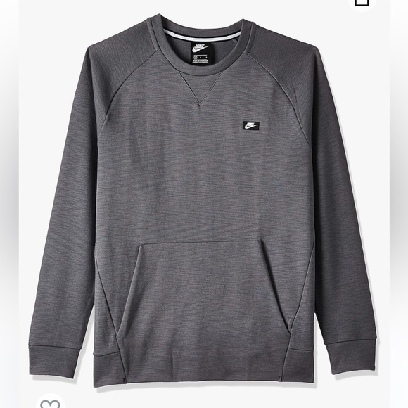 Nike Men's Sportswear Optic Crewneck Pullover, (Dark Grey size XLarge - Picture 1 of 9